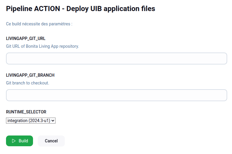 deploy uib job form